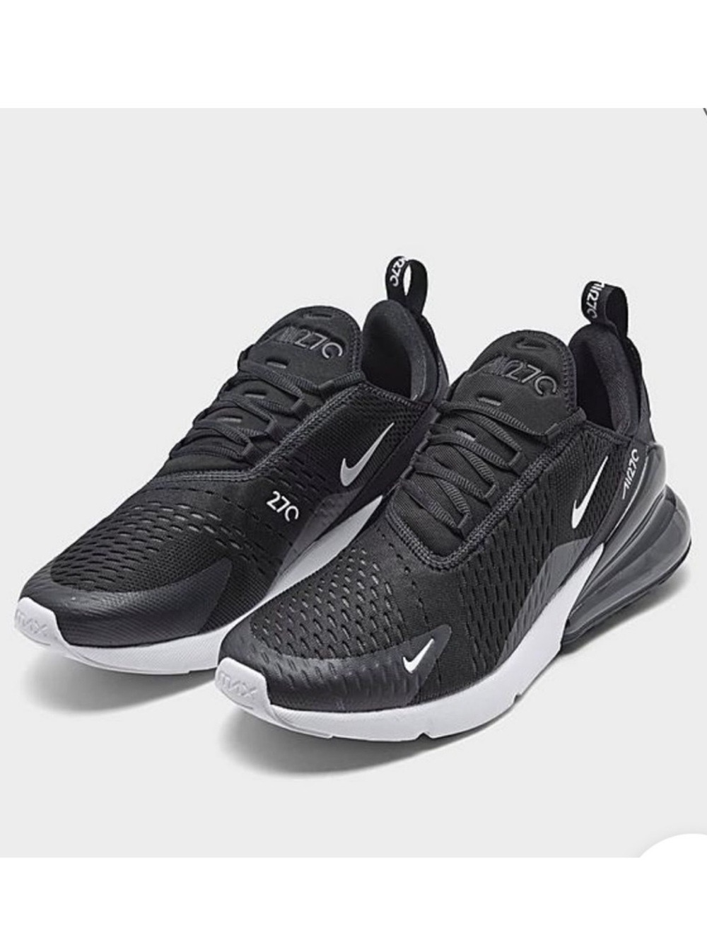 Nike Air Max 270 Black White Sneakers Men Size 10.5 Original Box